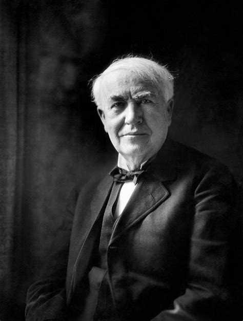 A Portrait Of Thomas Edison 1847 1931 By Everett