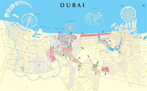Dubai Geography And Map Flamingo Travels