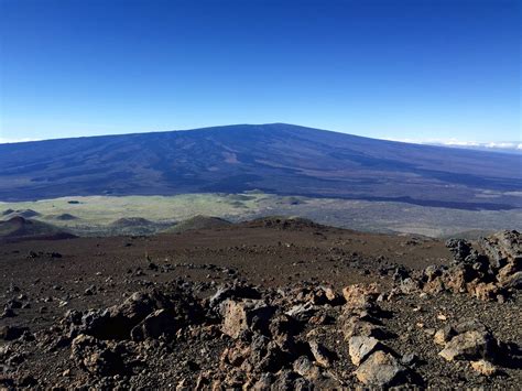 View Of Mauna Loa Earths Second Tallest Volcano Taken From The