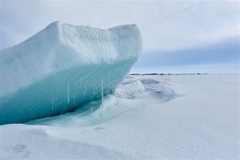 The Ice Hummock On Lake Balkhash Stock Photo Image Of Climate Light