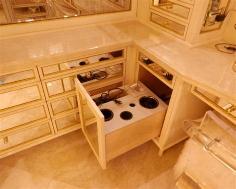 Bathroom vanities are the furnishing underdogs ranked the lowest priority over the tub, wallpaper, and mirror. Hair Dryer Drawer Home Design Ideas, Pictures, Remodel and ...
