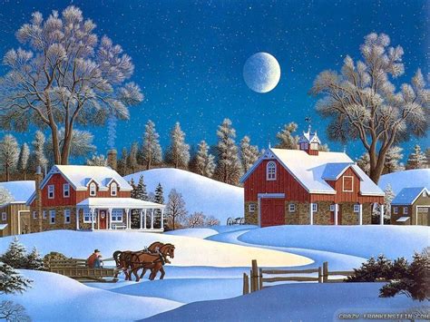 Country Christmas Wallpapers Wallpaper Cave