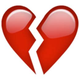 U+1f494, the icon is included in the block: 821_emoji_iphone_broken_heart.png (260×260) | Broken heart ...