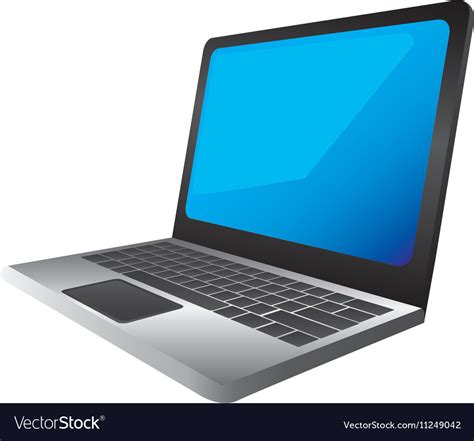 Computer Laptop Icon Image Royalty Free Vector Image