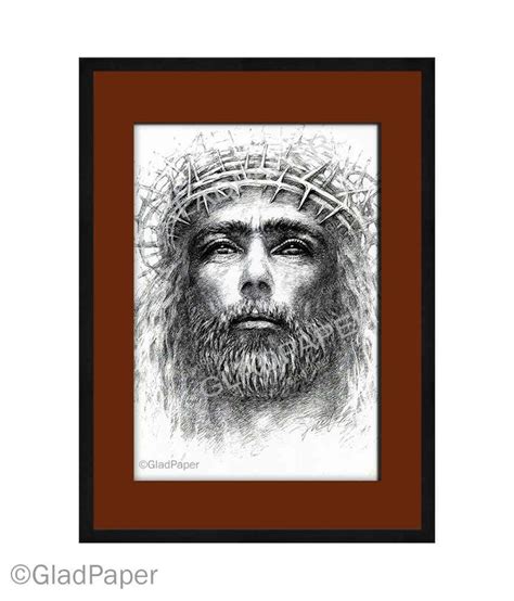 Pencil Drawing Jesus Christ Art Print Jesus Art Print Jesus Picture