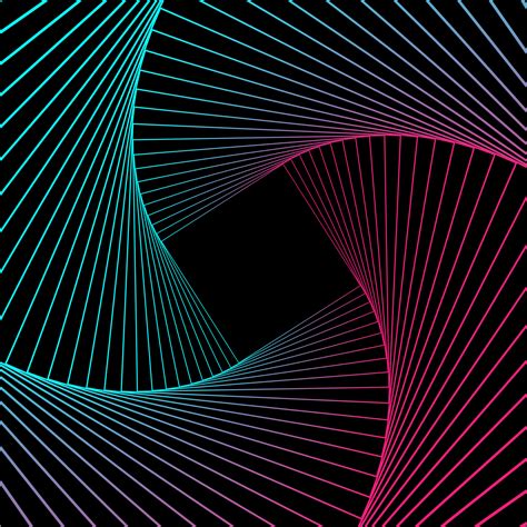 Geometric Wallpaper 4k Pattern Spiral Neon Gradient