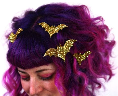 Bat Hair Adornments Halloween Accessory Glitter By Janinebasil Hair Adornments Halloween Hair