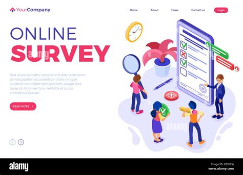 Online Survey Questionnaire Form Stock Vector Image And Art Alamy