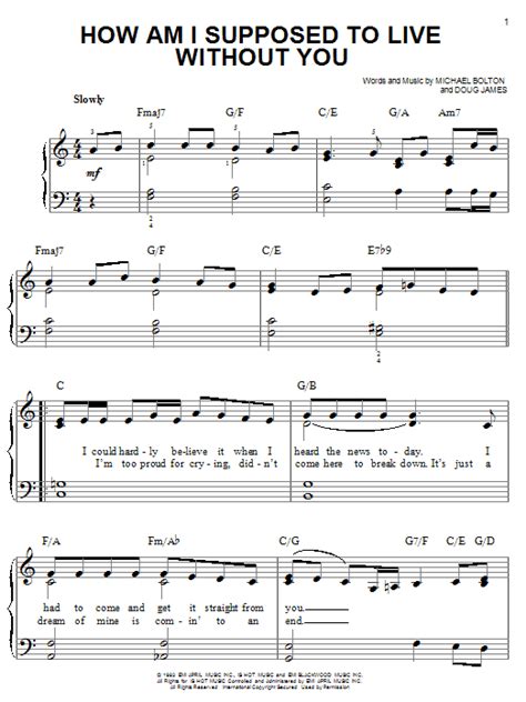 When did laura branigan sing how am i supposed to live without you? How Am I Supposed To Live Without You sheet music by ...