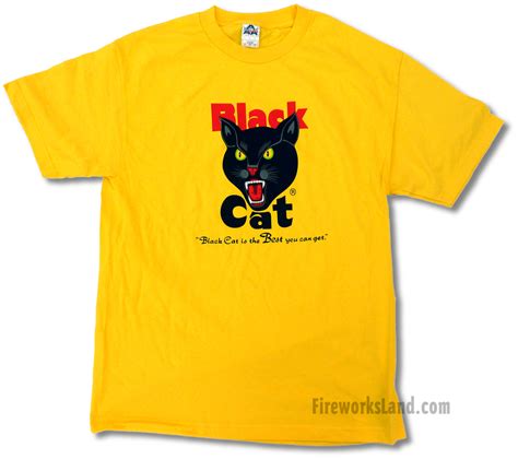 Customers who viewed this item also viewed. FireworksLand.com - Black Cat Yellow Shirt