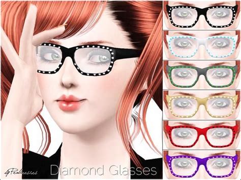 Pralinesims Diamond Glasses Nerd Glasses Glasses Accessories Diamond