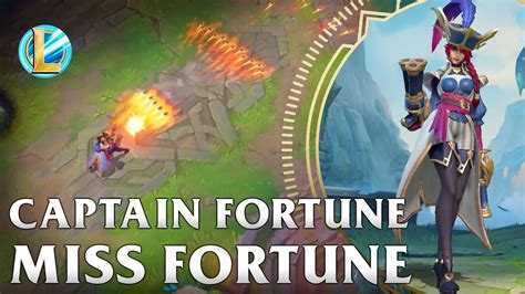 Captain Fortune Miss Fortune Skin Spotlight Wild Rift Youtube