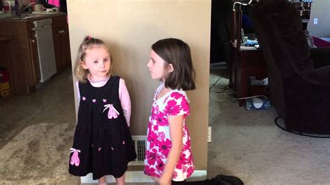 Big Sister Teaches Little Sister Pledge Of Allegiance Adorable Youtube