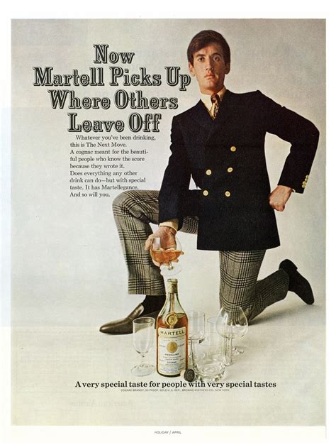 Mad Men Era Ad From Holiday Magazine April 1967 A Cognac Meant For