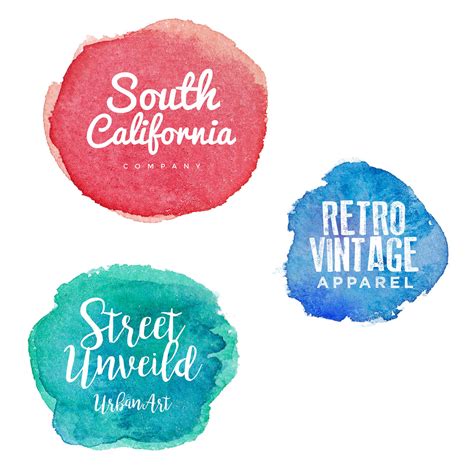3 Free Watercolor Logo Templates — Discounted Design
