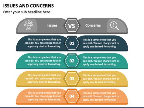 Issues And Concerns PowerPoint Template PPT Slides