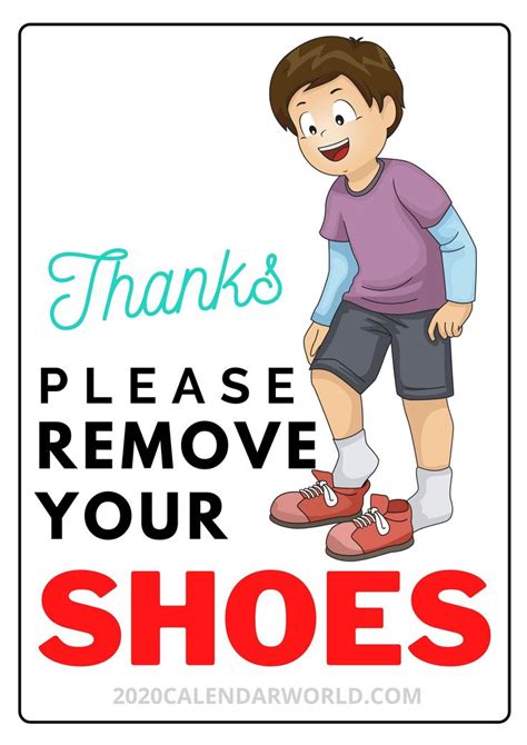 Please Remove Your Shoes Funny Sign Printable Printable Signs
