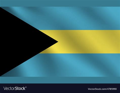 Bahamas Flag Royalty Free Vector Image Vectorstock