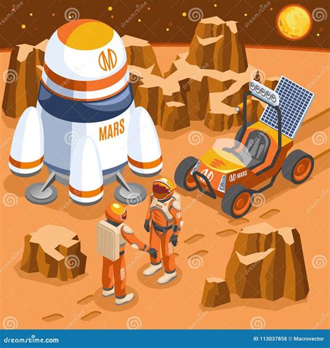 Mars Exploration Rover Icon Icon Cartoon 88213211
