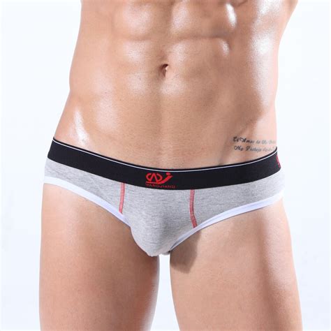 Wj Brand Solid Briefs Mens Brief Cotton Man Bikini Underwear Pant For Men Sexy Underwear
