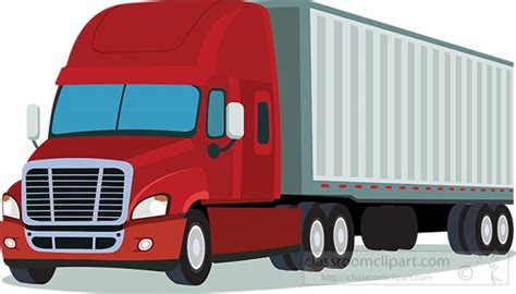 Truck Clipart Freightliner Semi Truck Transportation