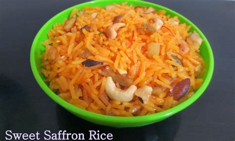 Simply Delicious Sweet Saffron Ricemeethe Chawal