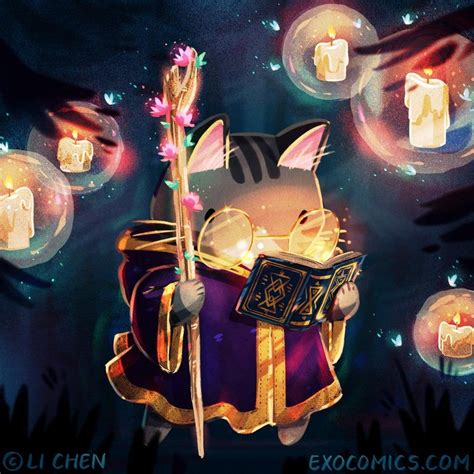 Pin By Wera On Fb Backgrounds Wizard Cat Phone Backgrounds Anime