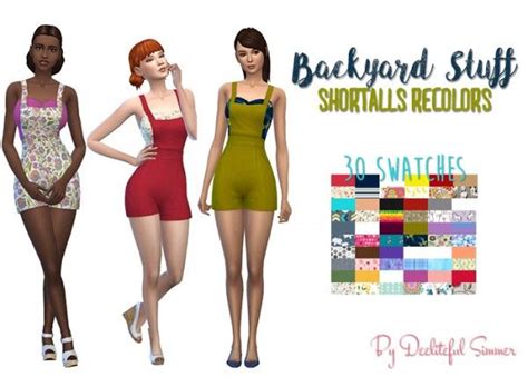 Simsworkshop Shortalls 11 By Deelitefulsimmer • Sims 4 Downloads