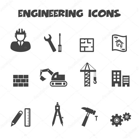 Engineering Icons — Stock Vector © Tulpahn 47397461