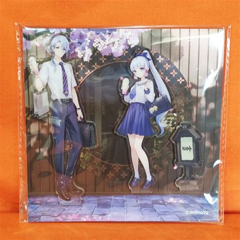 Kamisato Ayato And Kamisato Ayaka Special Collaboration Acrylic Stand Set 13cm Genshin Impact