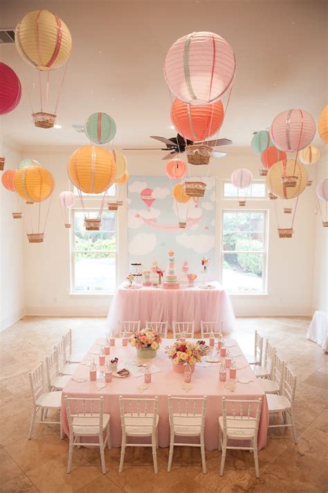 Glenwood Weber Designs Floral Hot Air Balloon Centerpiece Party Decor
