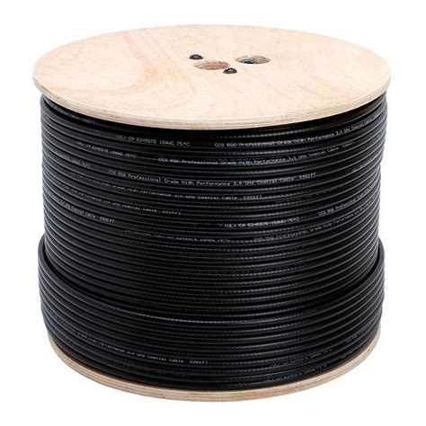 Rg6 Standard Shield Cable 1000feet Black