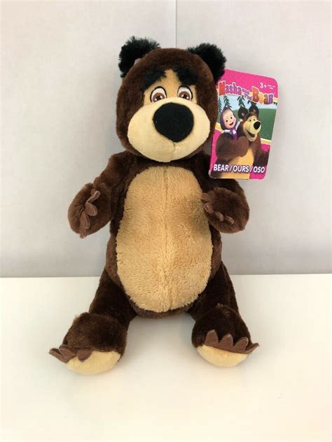 Masha And The Bear 85” Plush Stuffed Bear Toy Netflix Tv Show Spinmaster Plush Stuffed