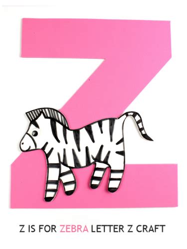 Z Is For Zebra Letter Z Craft Our Kid Things