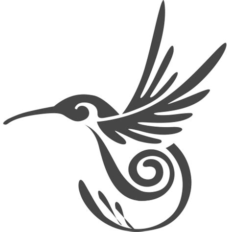 Hummingbird Stencil Clip Art Bird Png Download 500500 Free