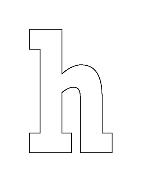 Please hover over the tittle you wish to download. Printable Lowercase Letter H Template
