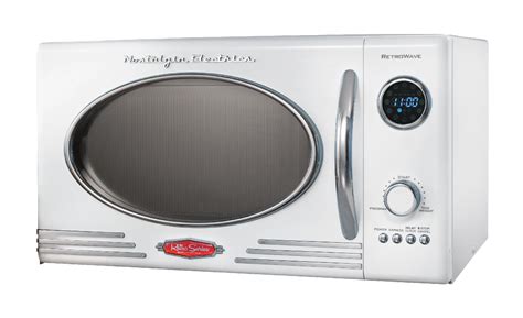 Nostalgia Electrics Rmo 400wht Retro Series 9 Cf Microwave Oven White