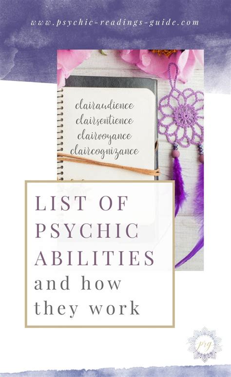 List Of Psychic Abilities And How They Work Psychic Abilities