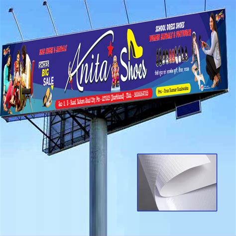 Normal Front Lit Flex Board With Framing Printing Solutions