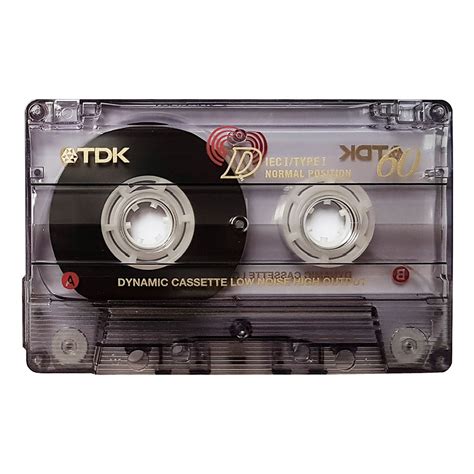 TDK D60 (1997-2001) ferric blank audio cassette tapes - Retro Style Media