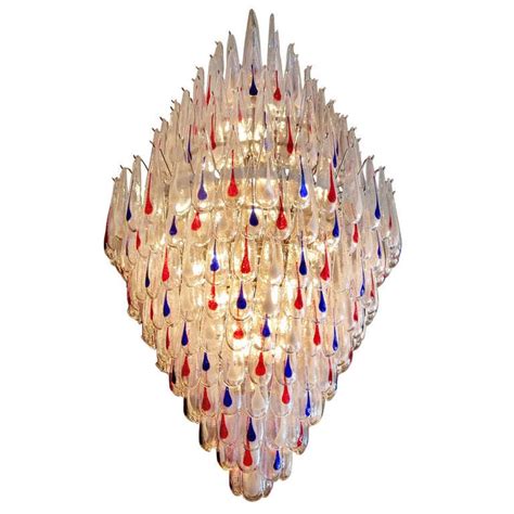 Massive Multi Colored Murano Glass Chandelier At 1stdibs