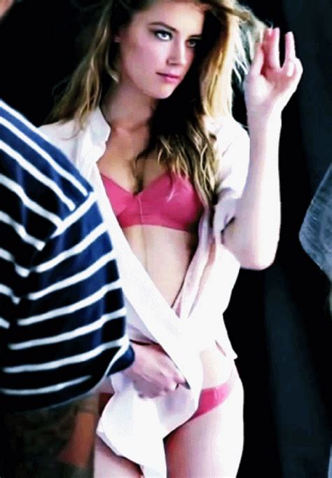Amber Heard Hot And Sexy Gif Images Bikini Monokini Pictures