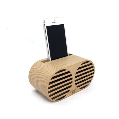 Voxbox Duo Phone Speaker Wood Phone Holder Speaker Box Design