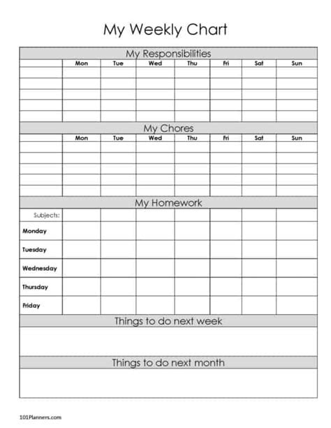 Chores For 11 Year Olds With Free Printable Custom Chore Chart