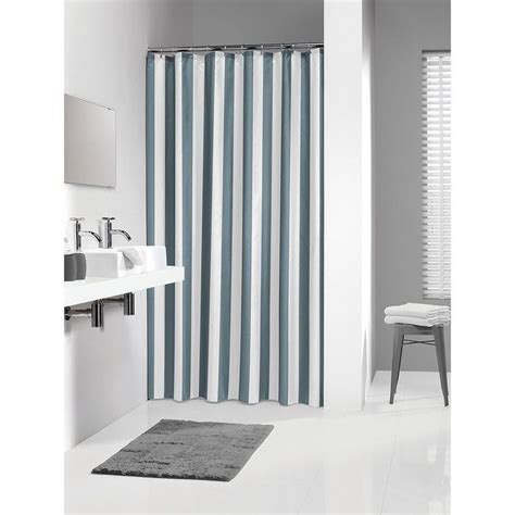 Sealskin Extra Long Shower Curtain 78 X 72 Inch Linje Gray Overstock 23169807 Stylish