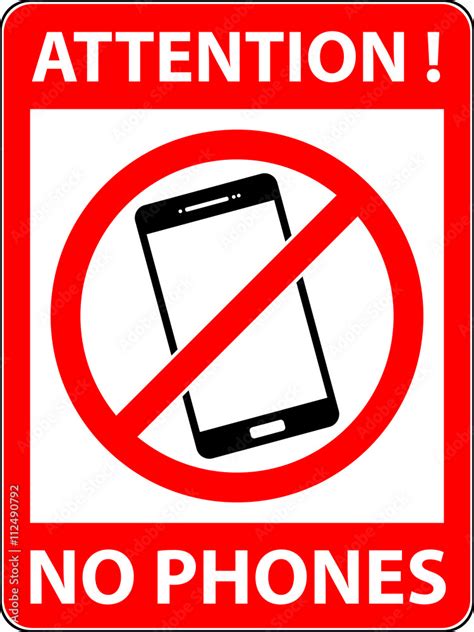 No Phone Telephone Cellphone And Smartphone Prohibited Symbol Sign
