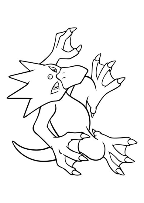 055 Golduck Coloring Pages Pokemon Coloring Pages Coloringscc