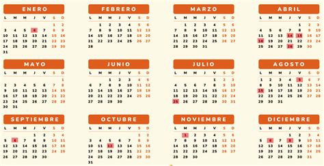 Calendario Laboral Y De Festivos En