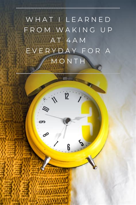 My Challenge For March Was To Wake Up At 4am Everyday For The Entire