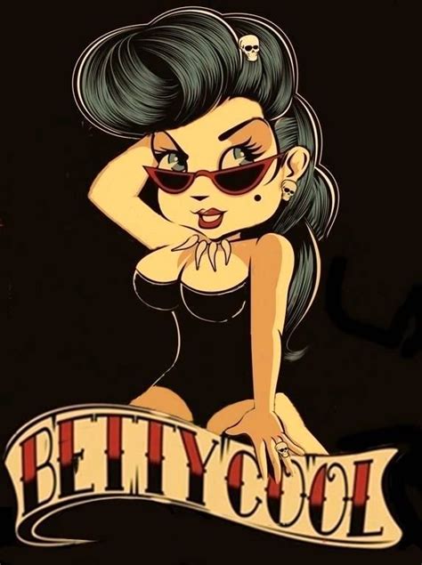 Betty Cool By Pave65 On Deviantart In 2023 Rockabilly Artwork Betty Boop Art Rockabilly Art